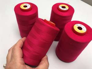 Overlock tråd - 4 spoler, fuschia